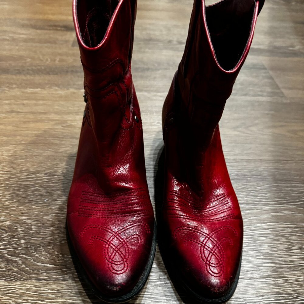 Red Waco Western Boot